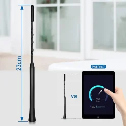 ANTENNA PER AUTO TETTO 23CM AUTORADIO DI RICAMBIO ASTA FUNZIONE RICEZIONE FM/DAB