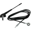 ANTENNA PER AUTORADIO 19 CM PER TETTO AUTO CON CAVO DA 2.3 MT SPINA DIN PLUG