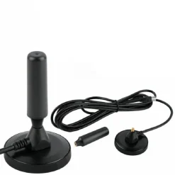 ANTENNA PORTATILE DVB-T TV 3.5 DB PORTATILE PER AUTO CAMPER CALAMITATA CAVO 3,5M