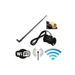 ANTENNA WIFI WIRELESS OMNIDIREZIONALE 28dBi ATTACCO RP-SMA 2.4GHz BASE MAGNETICA