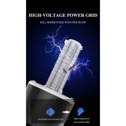 ANTIZANZARE ELETTRICA FOTOCATALITICO 360° PORTATILE LUCE VIOLA ALIMENTATORE USB