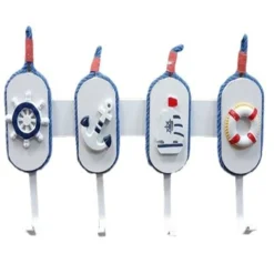 APPENDIABITI 4 APPENDINI PARETE LEGNO DECORAZIONE ARREDAMENTO MARINA