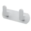 APPENDIABITI CON 2 GANCI APPENDINO PORTASCIUGAMANO BAGNO CASA CUCINA BIANCO 59741