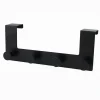 APPENDIABITI DA PORTA CON 4 GANCI 27 X 11.5CM NERO PER ASCIUGAMANI VESTITI 87777