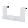 APPENDIABITI DA PORTA CON 3 GANCI 19.5X11.5 CM BIANCO ASCIUGAMANI VESTITI 87780