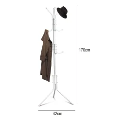 APPENDIABITI INDIPENDENTE CON 12 GANCI MULTIUSO PER OMBRELLI BORSE GIACCHE 170 X 42 CM