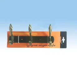 APPENDINI APPENDI PANNI ABITI ASCIUGAMANI PARETE OTTONE BRONZO 3 POSTI 52721A