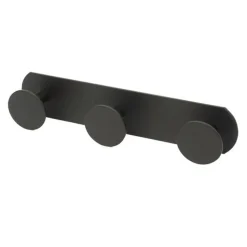 APPENDINO CON 3 GANCI APPENDI PORTA ASCIUGAMANO A 3 POSTI BAGNO CASA NERO 59767