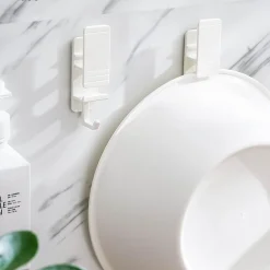 APPENDINO DA PARETE PRATICO GANCIO BAGNO CASA CUCINA ANTISCIVOLO MULTIUSO 79344