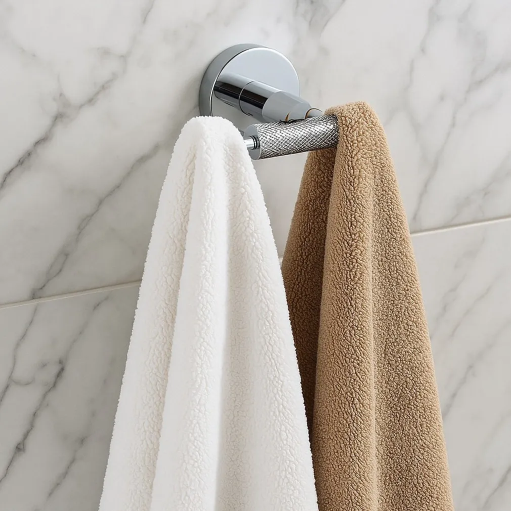 APPENDINO DOPPIO GANCIO PER ACCAPPATOIO ASCIUGAMANI IN ACCIAIO ACCESSORI BAGNO 87915