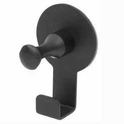 APPENDINO GANCIO APPENDI PORTA ASCIUGAMANO 1 POSTO BAGNO CASA NERO 7.5 CM 59750
