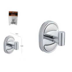 APPENDINO GANCIO APPENDI PORTA ASCIUGAMANO 1 POSTO BAGNO OVALE 7 X 5 CM 52004