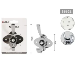 APPENDINO GANCIO APPENDI ABITI ASCIUGAMANO 1 POSTO FIORE DIAMANTE 11X6 CM 56621