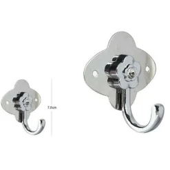 APPENDINO GANCIO APPENDIABITI PORTA ASCIUGAMANO 1 POSTO BAGNO FIORI PARETE 52672