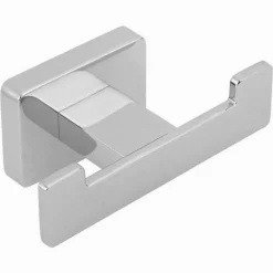 APPENDINO GANCIO DOPPIO DA MURO PORTA ASCIUGAMANI ACCAPPATOI CROMATO BAGNO 87211