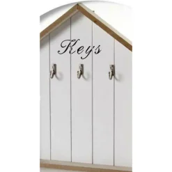 APPENDINO PORTA CHIAVI KEY PARETE 3 GANCI LEGNO 24X30X2,5 CM DECORI ASS. 762574