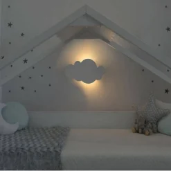 APPLIQUE A LED FORMA NUVOLA LAMPADA DA PARETE 9 W 3 COLORAZIONE DI LUCE AQ28-B3C