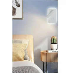 APPLIQUE A MURO 6 W DOPPIA FONTE LUMINOSA LED COB SMD LUCE 6500K 3000K 4000K E20