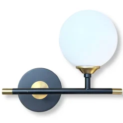 APPLIQUE A PARETE 1 SFERA ILLUMINAZIONE DECORATIVA CONTEMPORANEO CON ATTACCO G9 I20 AQ60
