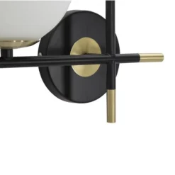 APPLIQUE A PARETE 2 SFERE ILLUMINAZIONE DECORATIVA CONTEMPORANEO CON 2 ATTACCHI G9 AQ59