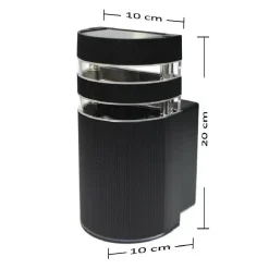 APPLIQUE A PARETE PER ESTERNO LUCE LAMPADA MURO MODERNA GIARDINO TERRAZZO ES17