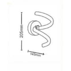 APPLIQUE A PARETE STILIZZATO 9 W SPIRALE BIANCA TRE COLORAZIONI DI LUCE E58-B3C