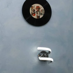 APPLIQUE A PARETE STILIZZATO 9 W SPIRALE ARGENTO TRE COLORAZIONI DI LUCE E58-A3C