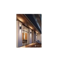 APPLIQUE DA ESTERNO CILINDRO UP&DOWN LAMPADA DA PARETE GIARDINO 2XGU10 IP65 ES14