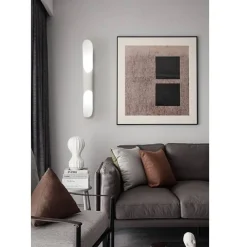 APPLIQUE DA MURO LAMPADA DA PARETE MODERNO ATTACCO 2XG9 IP20 BIANCO O NERO AQ44