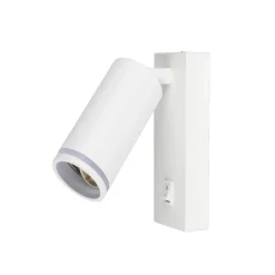 APPLIQUE DA MURO ORIENTABILE CON INTERRUTTORE ON/OFF CON ATTACCO GU10 IN ALLUMINIO MR-02