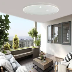 APPLIQUE DA MURO PARETE LED ROTONDO 32 W IP44 3 TEMPERATURE DI LUCE ES-PN380-3C