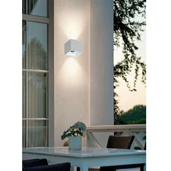 APPLIQUE DA PARETE 52 LED 22 W PER ESTERNO DOPPIA EMISSIONE LUMINOSA IP65 ES66-B