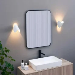 APPLIQUE DA PARETE BIANCO IN METALLO LAMPADA ATTACCO G9 DESIGN MODERNO IP20 32750
