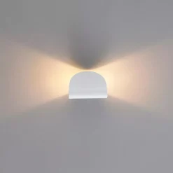 APPLIQUE DA PARETE BIANCO IN METALLO LAMPADA ATTACCO G9 DESIGN MODERNO IP20 32750