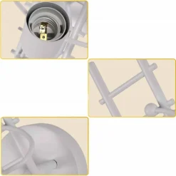 APPLIQUE DA PARETE DECORATIVO FORMA OMINO SULLA SCALA IN METALLO ATTACCO E27 AQ49