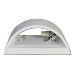 APPLIQUE DA PARETE IN GESSO VERNICIABILE DOPPIA LUCE G9 LAMPADA MODERNA GS-E14