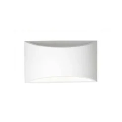 APPLIQUE DA PARETE IN GESSO VERNICIABILE DOPPIA LUCE G9 LAMPADA MODERNA GS-E14