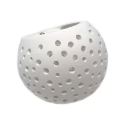 APPLIQUE DA PARETE IN GESSO TONDO UP E DOWN VERNICIABILE CONTEMPORANEE G9 GS-E42