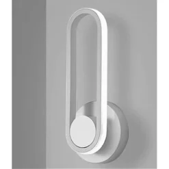 APPLIQUE DA PARETE LED 13 W OVALE VERTICALE ORIENTABILE BIANCO LUCE FREDDA 50339