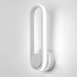 APPLIQUE DA PARETE LED 13 W OVALE VERTICALE ORIENTABILE BIANCO LUCE FREDDA 50339
