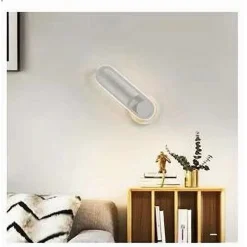 APPLIQUE DA PARETE LED 13 W OVALE VERTICALE ORIENTABILE BIANCO LUCE FREDDA 50339