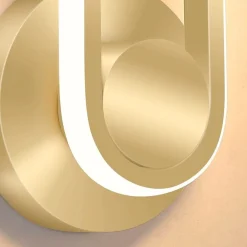 APPLIQUE DA PARETE LED 13 W OVALE VERTICALE ORIENTABILE ORO LUCE NATURALE 50346