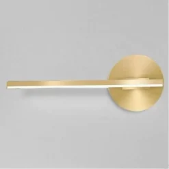 APPLIQUE DA PARETE LED 13 WATT LINEARE ORIENTABILE ORO LAMPADA LUCE FREDDA 50391