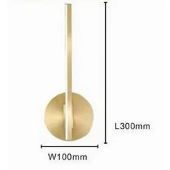 APPLIQUE DA PARETE LED 13 WATT LINEARE ORIENTABILE ORO LAMPADA LUCE FREDDA 50391