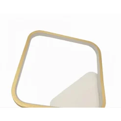 APPLIQUE DA PARETE LED 12W QUADRATO ORO LAMPADA MODERNO MINIMAL LUCE 4000K 71279
