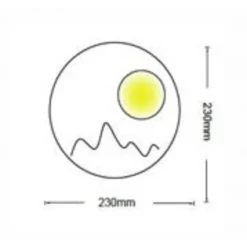 APPLIQUE DA PARETE LED 16W MODERNO RETROILLUMINATO TONDO 3 TONALITÀ LUCE E48-N3C
