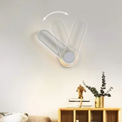 APPLIQUE DA PARETE LED 13W OVALE VERTICALE ORIENTABILE BIANCO LUCE NATURALE 50322