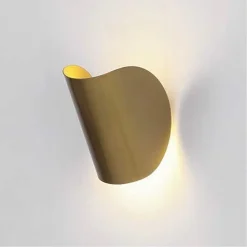 APPLIQUE DA PARETE ORO IN METALLO LAMPADA ATTACCO G9 DESIGN MODERNO IP20 32743