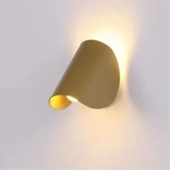 APPLIQUE DA PARETE ORO IN METALLO LAMPADA ATTACCO G9 DESIGN MODERNO IP20 32743