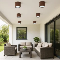 APPLIQUE DA SOFFITTO A CILINDRO PER ESTERNO PLAFONIERA CON ATTACCO GU10 IP54 H94-C